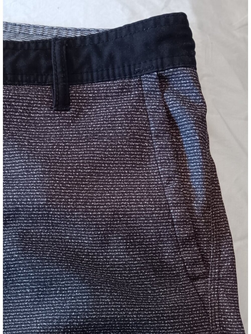 O'Neill Hybrid Board Shorts 32 Gray Black Zipper Pockets Men's Swimsuit - Picture 5 of 13